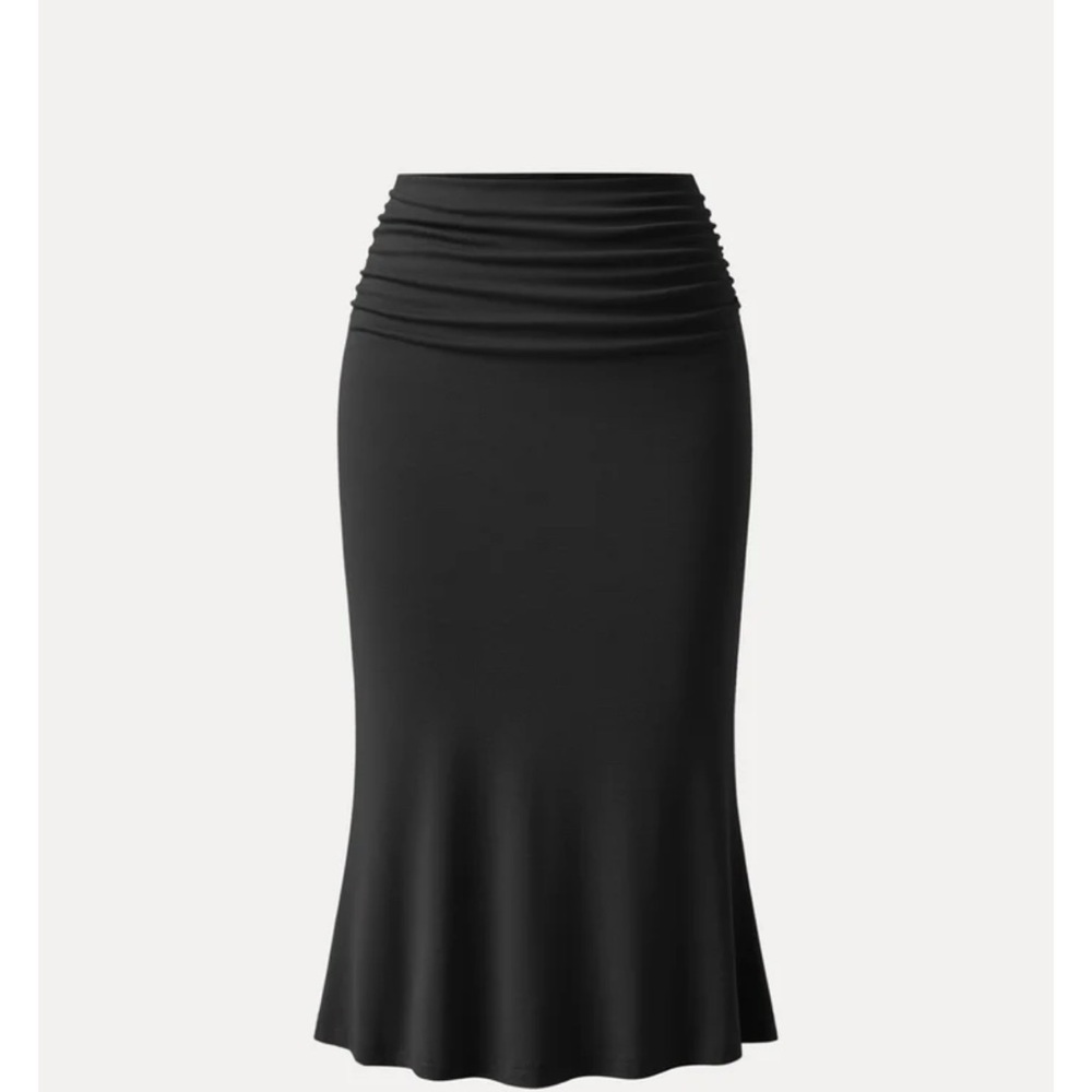 OGL Eco-SkinKiss®
Ruched Side Mermaid Midi Skirt - Black